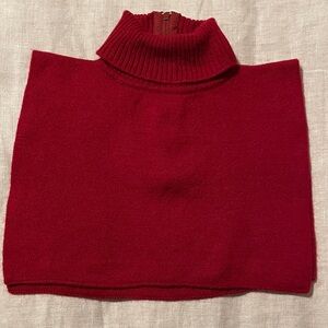 Vintage Elegant Red Cowl Neck Sweater Dickie